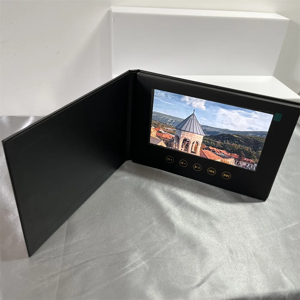 Factory Oem Odm video gift box hd video 1080p android tv box video brochure box