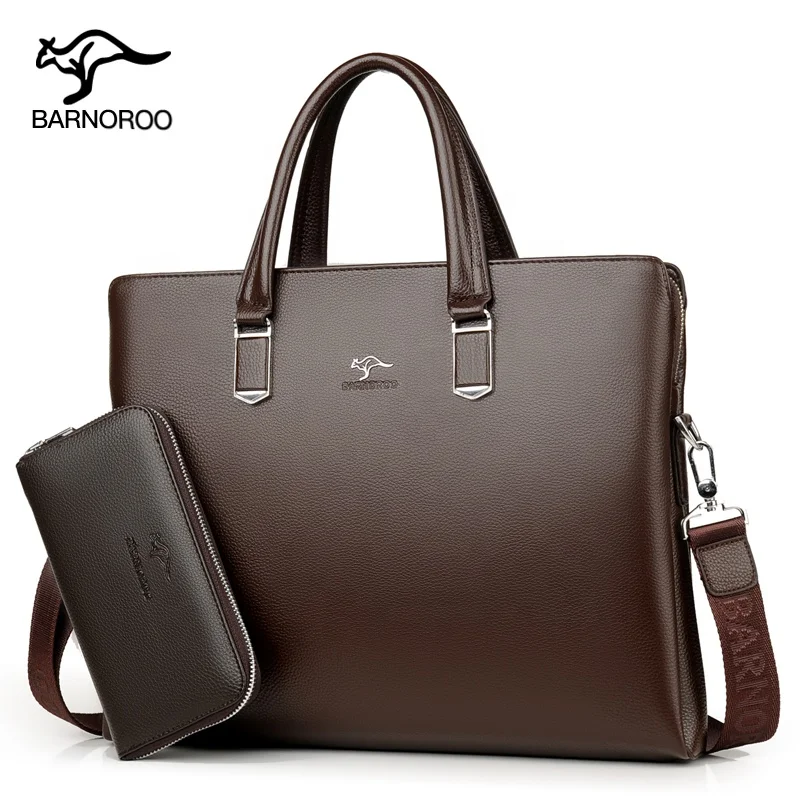 
Hot Selling Brand Mens Briefcase Laptop Bag 15 inch Handbag Men Vintage Pu Leather Custom Cross Body Shoulder Bag with Wallets 