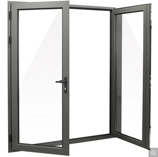 PVC Plastic-Steel balcony window American Standard customized color PHI certified hinged UPVC swing doors