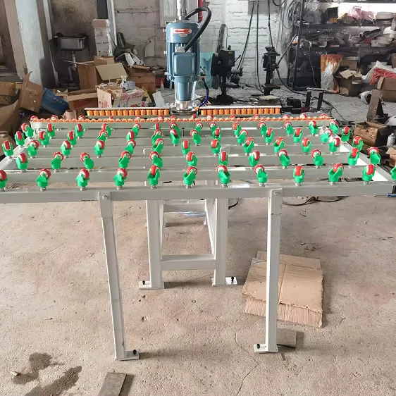 Horizontal glass edging machine Small single side glass linear edging machine glass film removal machine