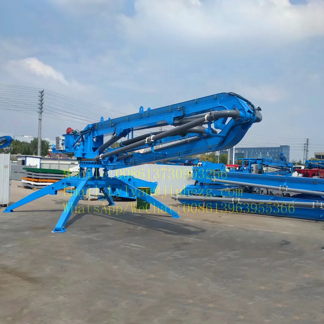 Китай JIUHE 17 м портативный мобильный паук гидравлический насос распределитель бетона цена