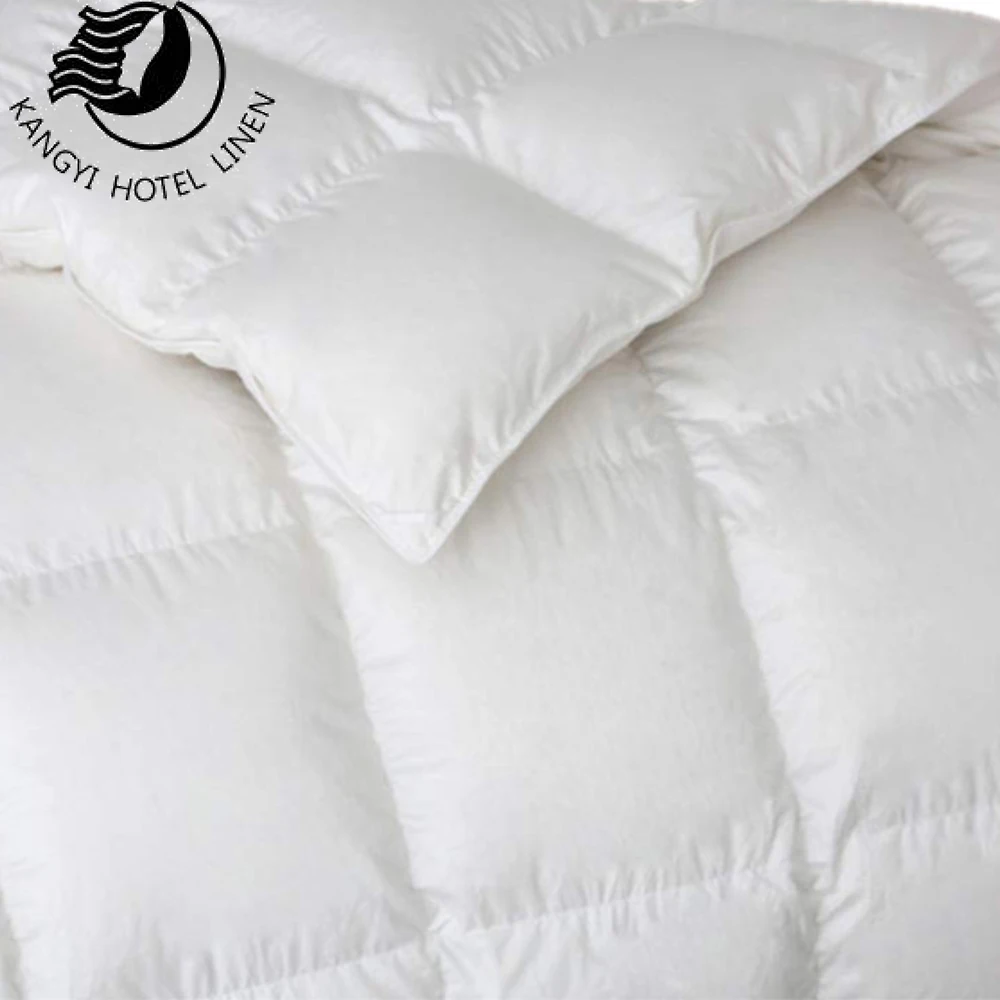 Luxury King Size Hotel Duck Feather Bed Sleeping Comforter Inner White Cotton Filling Duvet