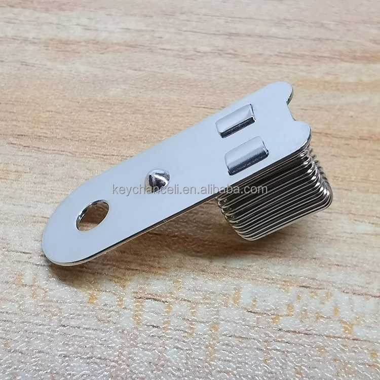 non-rotation loop silver penholder metal pen holder with rivet hole for pens