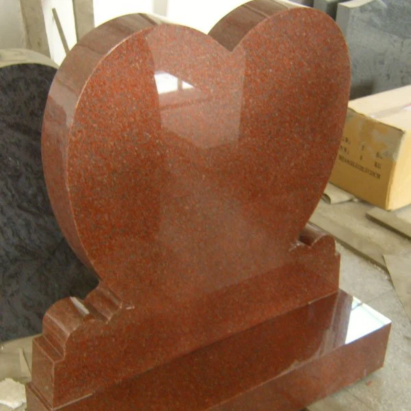 Уникальный красный гранит, сердце, надгробие, гранитный памятник