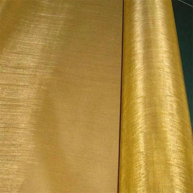 Weaving Brass Wire Mesh For Filtering Equipment Parts And Shields / Woven Copper Screen Ultra Fine Brass Mesh