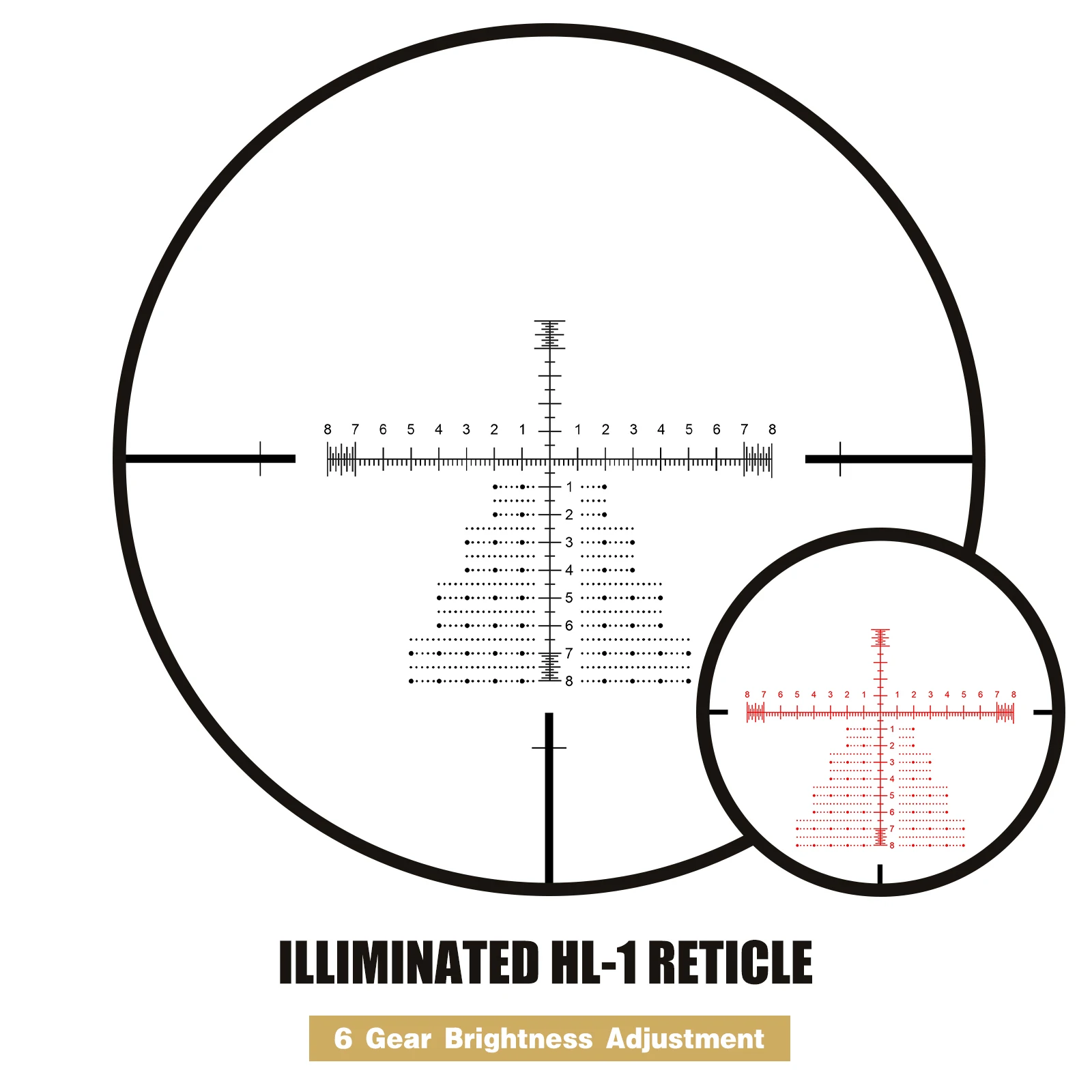 SPINA OPTICS 5-20x50 Zero Stop FFP Illuminated OEM ODM FMC Telescopic Sight for Hunting