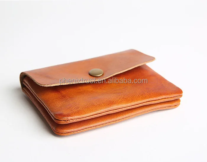 Trending leather wallet girls zip pocket natural soft slim leather kid wallet