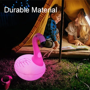 Cootway Outdoor Waterproof Swimming Pool Toys Floating Toy Inflatable Flamingo within Solar Light