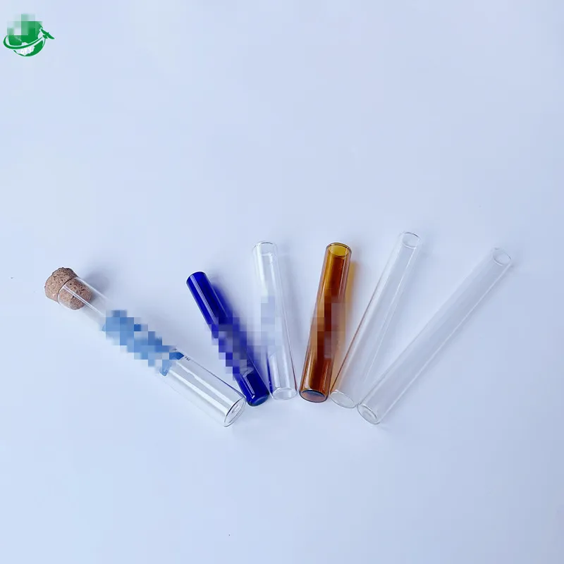 Plastic or glass culture tubes 25 x 150 mm round bottom glass test tube for packaging