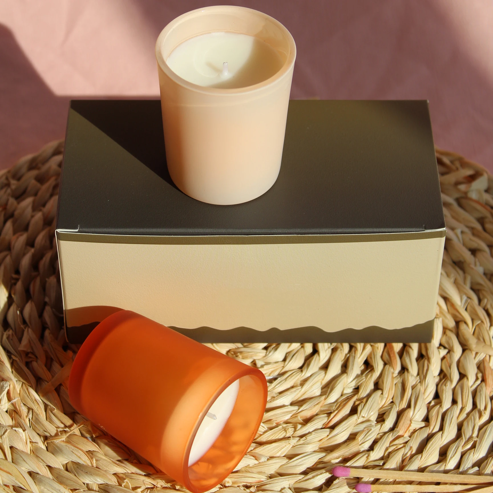 Wholesale Aromatherapy Scented Soy  Glass Jar Candle Gift Set Luxury Home Decor Candle
