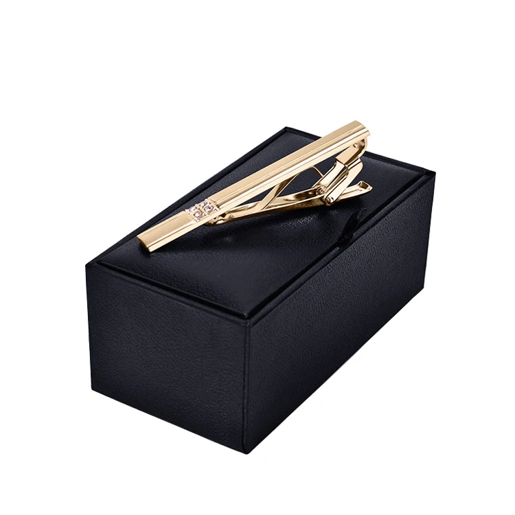 
Wholesale Men Suit Western Style Rose Gold Tie Bar Metal Brass Long Tie Clip for Men 