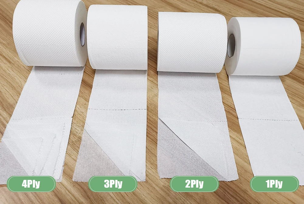 Custom Logo Natural Color/White/Custom Virgin Wood Pulp Standard Roll Toilet Tissue Rolls Paper