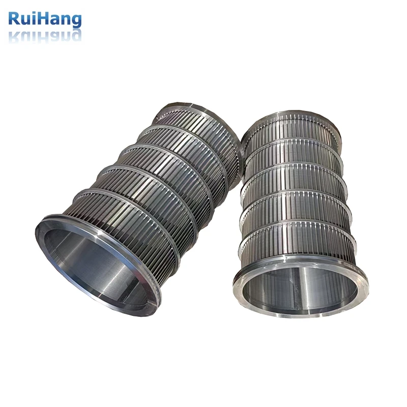 Electrolytic Polish Pressure Screen Basket With Hard Chrome Coating Drilled Type