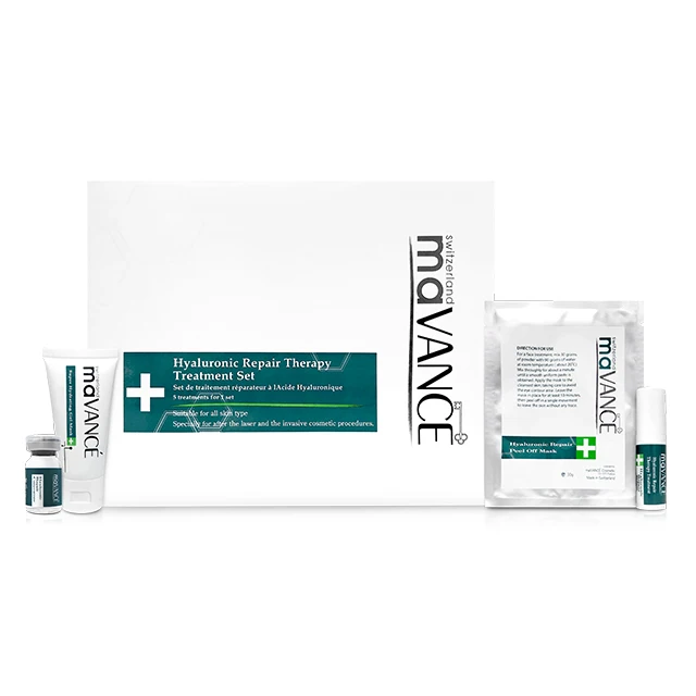 Wholesaler Swiss Made maVANCE Hyaluronic Skin Repairing TherapyTreatment Set Anti-Sensitive Beauty Salon Skin Care Products
