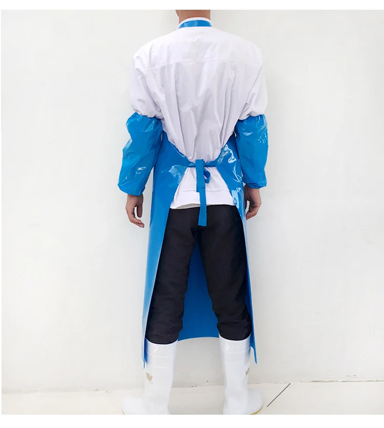 New Design Custom Logo waterproof yellow  tpu rubber sleeveless apron