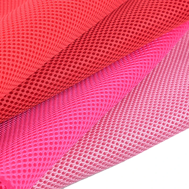 China Manufacturer 3D Spacer Polyester Thick Air Mesh Sandwich Fabric for Shoes Hats and Office Chair