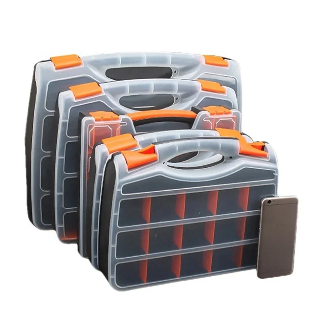 Portable Automotive Tool Box Spare Part Plastic Storage Bins & Box