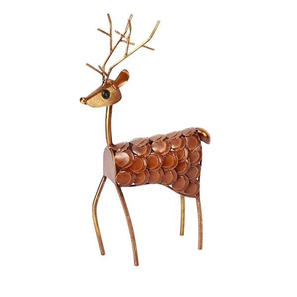 Iron Metal deer Art Sculpture Home indoor outdoor metal animal Decor