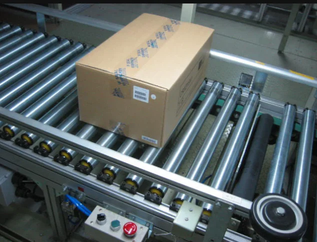 Powered conveyor roller assembly line