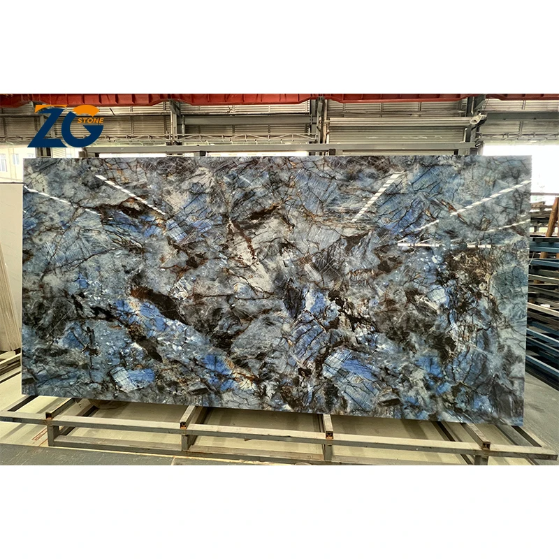 ZGSTONE Wholesale Artificial Stone 1600x3200mm Green Sintered Stone Porcelain Tile Large Slab Sintered Stone For Background