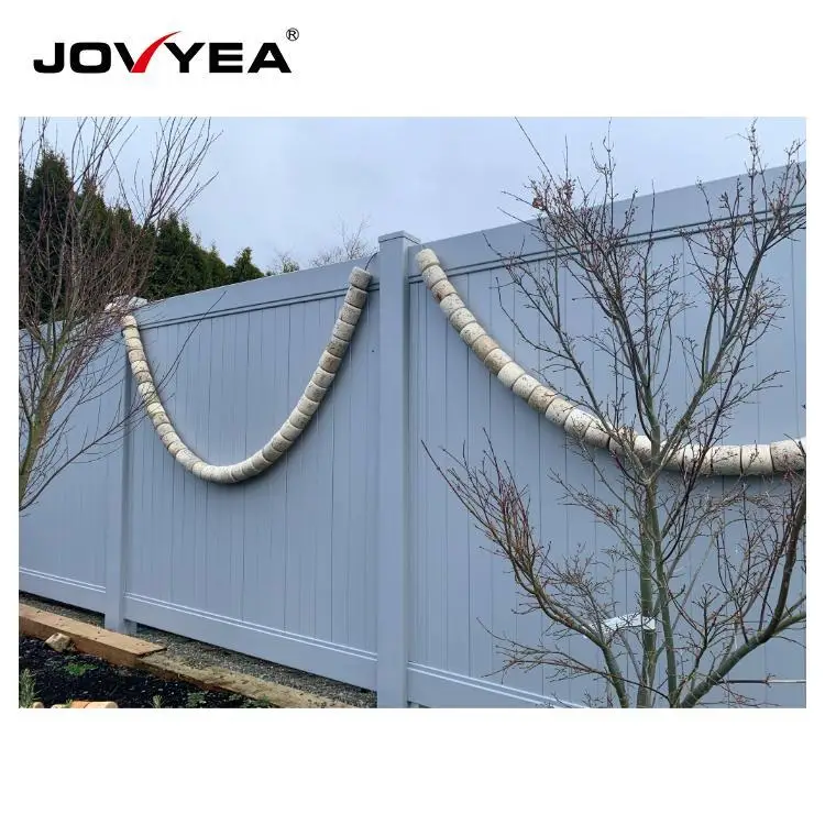 Plastic Pvc Vinyl Flat PVC Privacy Anti-Climb Cottage Fence, Pvc Privacy Screen