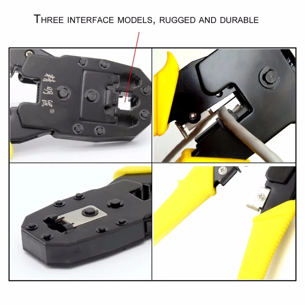 Wholesale Cable Continuity Tester RJ45 Crystal Head Wire Stripper Crimping Toolkit Bag NF-1304