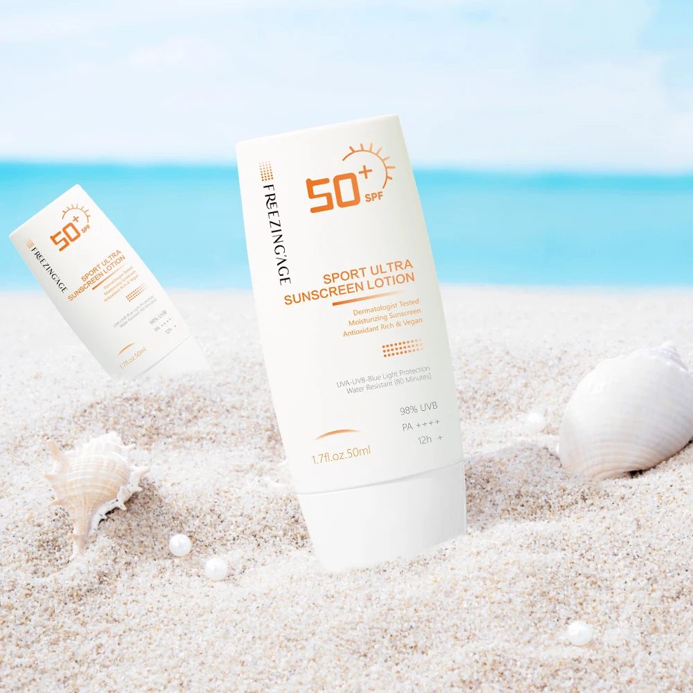 oem korean sunscreen spf50 moisturizing lotion protection honey for black people private label rebranding packaging tube