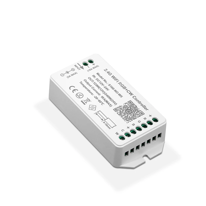 Прямая Продажа с завода 5 каналов RF 2 4 г Wi-Fi управление через приложение синхронизация музыки RGBWW светодиодный контроллер для световой полосы