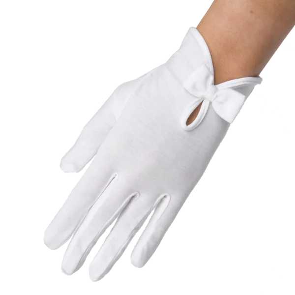 Men Women Full Finger White Cotton Gloves For Waiters Drivers Jewelry Workers Mittens Sweat Absorption Hands