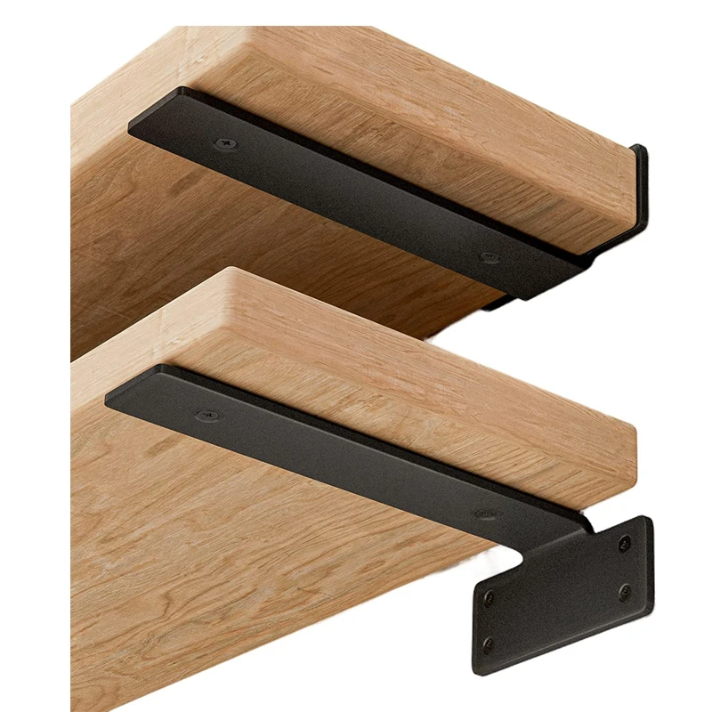 Rhetech Hidden Floating Bracket Matel Iron Blind Supports Shelving I Shaped Wall Mounted Invisible Shelf Hidden Floating Bracket