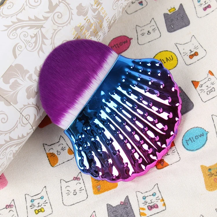 Custom Logo Single Super Big Crystal Makeup Private Label Vegan Bristle Cream Powder Contouring Brush