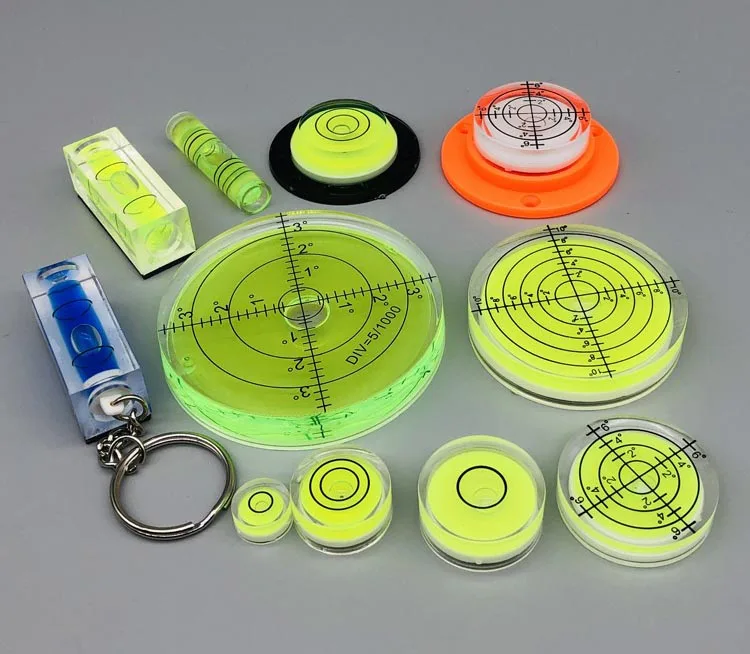 High Precision Plastic Acrylic Small Spirit Level Bubble Level for Measuring Tools