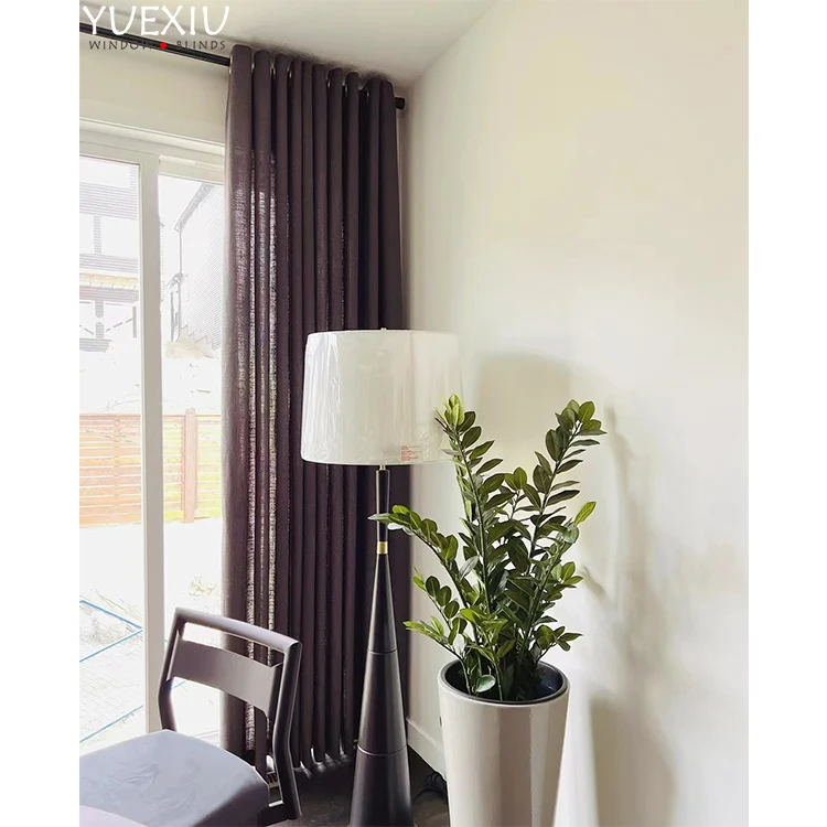 New Design Living Room Decorative Fabric Valance Cortinas Home Window Luxury Pleated Curtains
