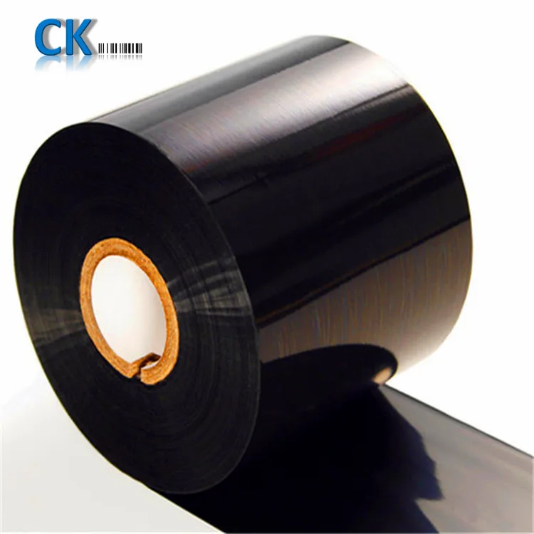 CK26 Custom TTR Black Wax Resin Ribbon 70mm*300m Barcode Printer Thermal Transfer