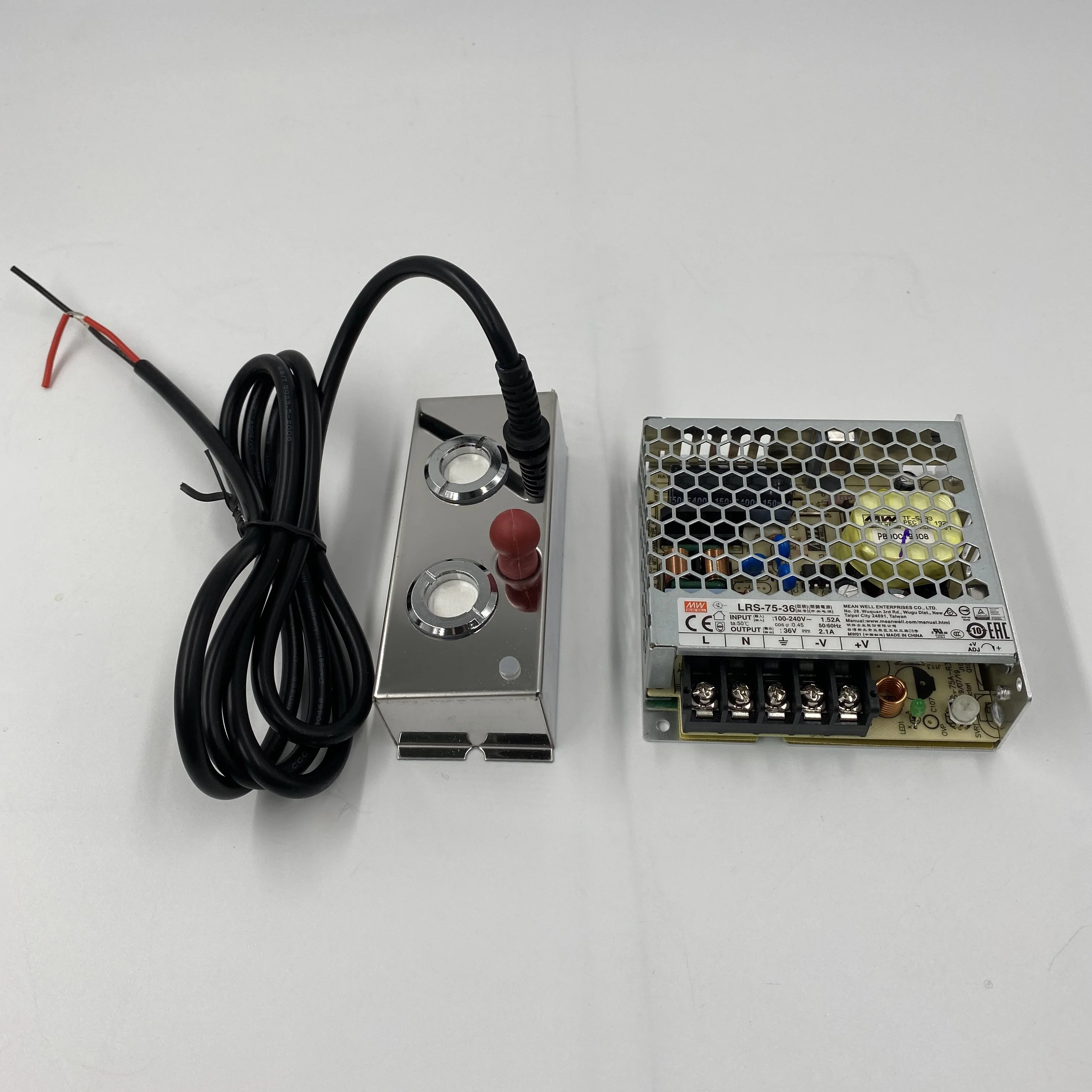 2 Head Ultrasonic Atomizer Piezo Mist Maker Fogger with 75W MeanWell Power Supply for Agricultral & Industrial Humidification