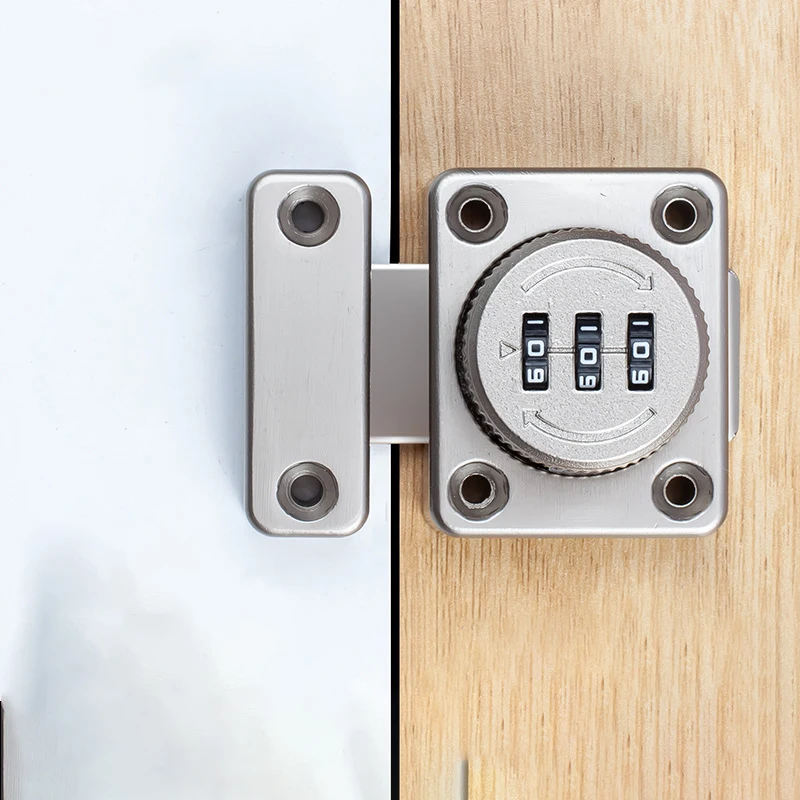 Конкурентоспособная цена раздвижные двери с одним открытым паролем комбинированные шкафы 3-значные черные замки для деревянных дверей блокировка обода