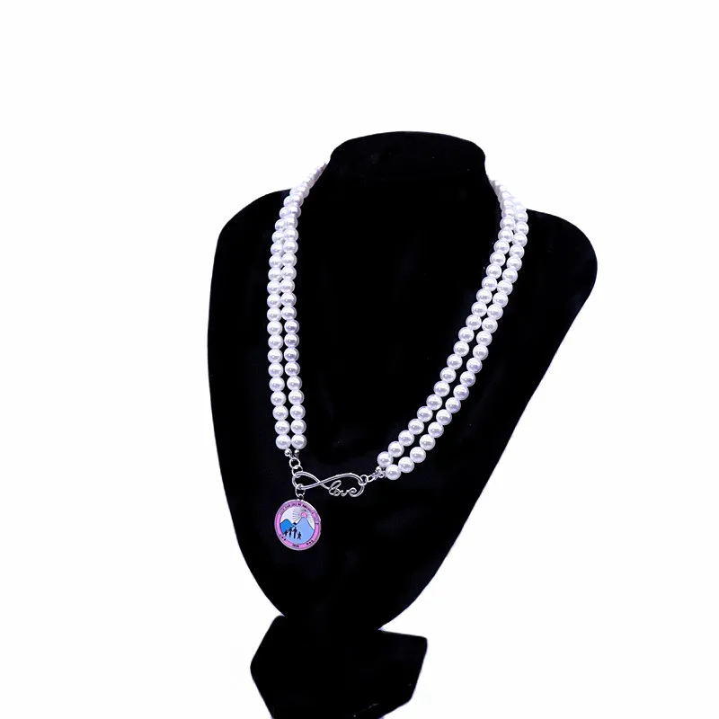 Latest Designs Circle Pendant Necklaces Mountain Family Souvenir JJ 1938 Infinity Love Jack And Jill Of America INC Necklace