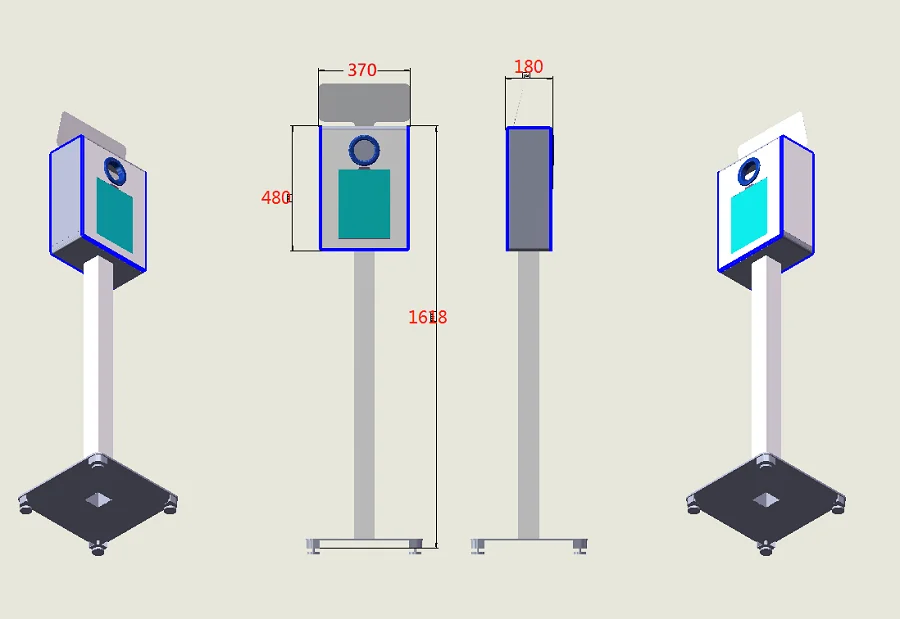 2024 Складная 9 7 10 5 12 ipad фотобудка дешевая сделано в Китае завод