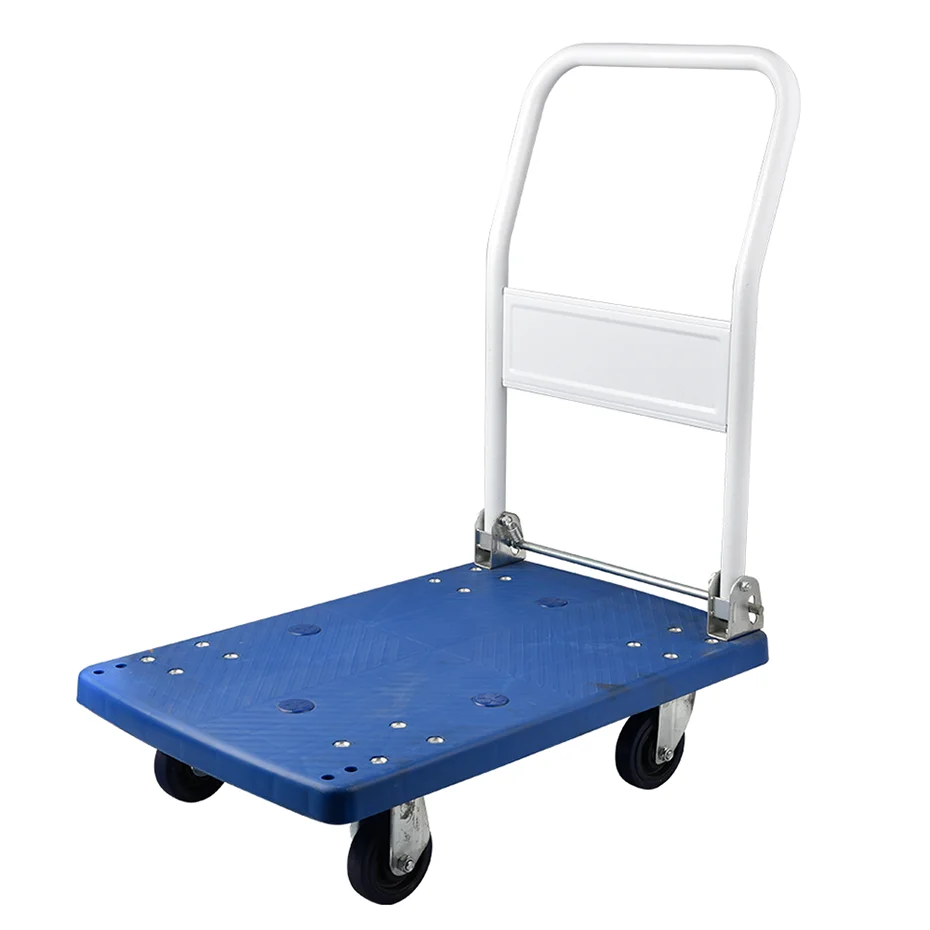 Foldable plastic handcart push cart dolly moving platform hand truck