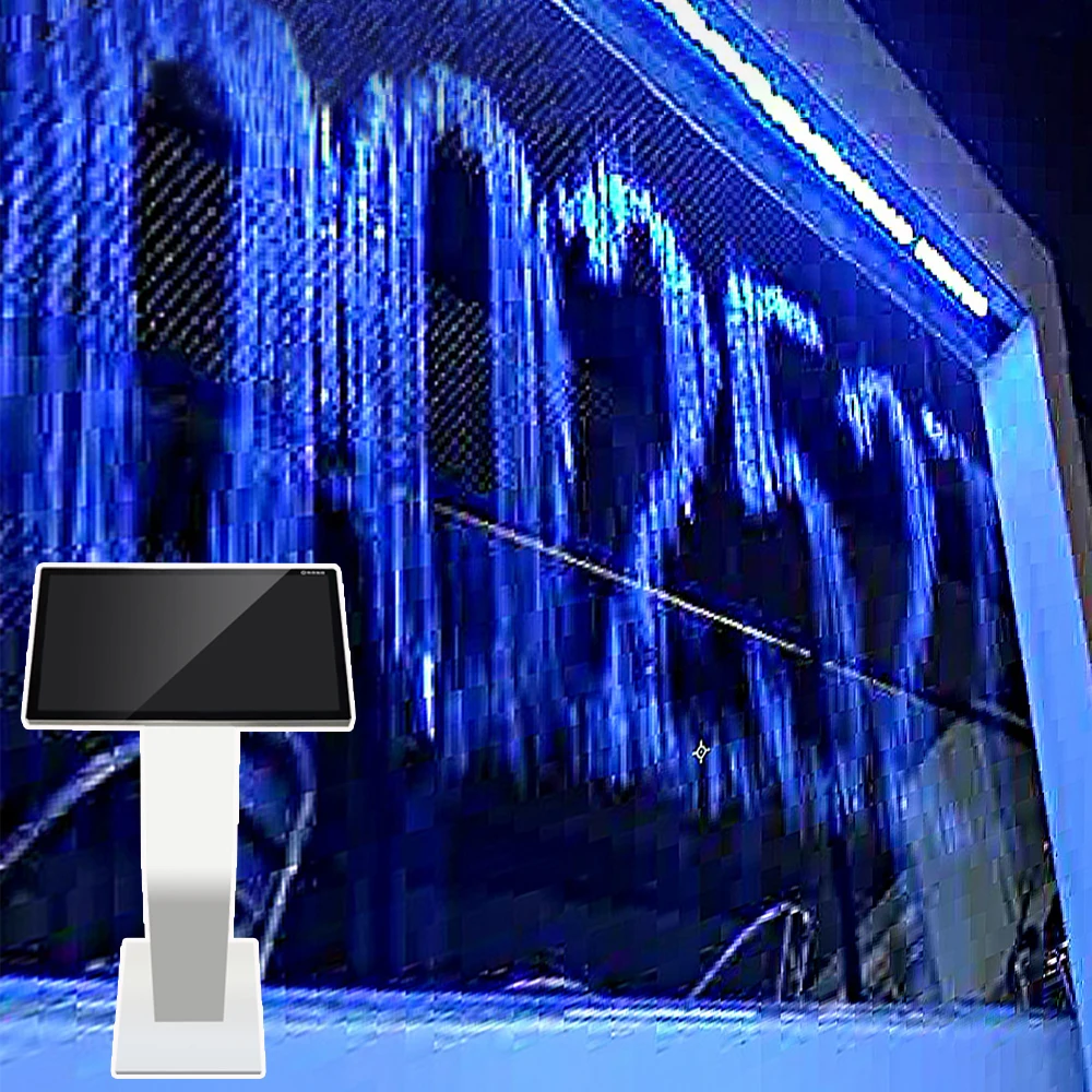 Artificial Waterfall Fountain Outdoor For Hotel Digital Water Curtain Advertising Applications Water Fountain For Restaurant