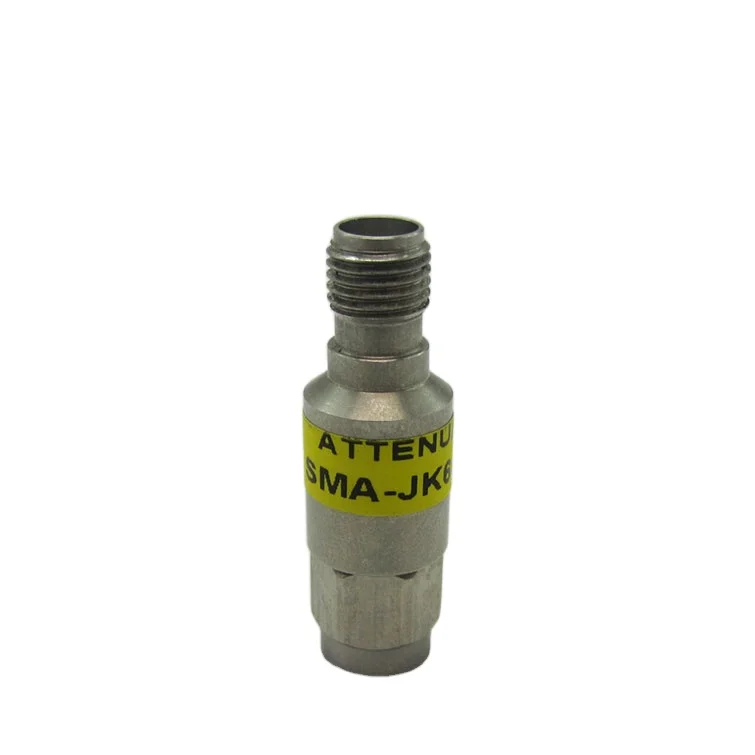 High quality full brass RF Coaxial SMA female to sma male attenuator DC-6G 2-5W 2/3/5/6/30 dB connector