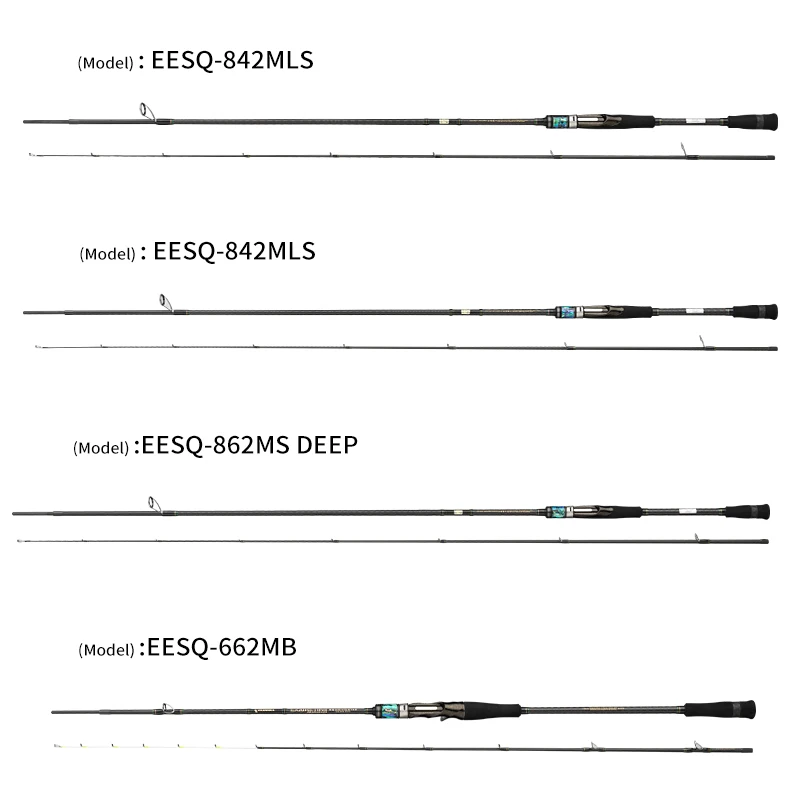 Ecooda EESQ Squid Hunter Fishing Rod 2 Sections Lure Rod Saltwater Squid Rod