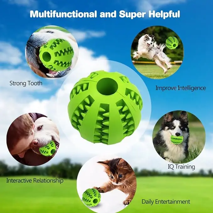 Pet Manufacturer Magic Rolling Dog Ball Interactive Dog Toy Slow Feeder Chew Pet Dog Toys Treat Dispenser Toy