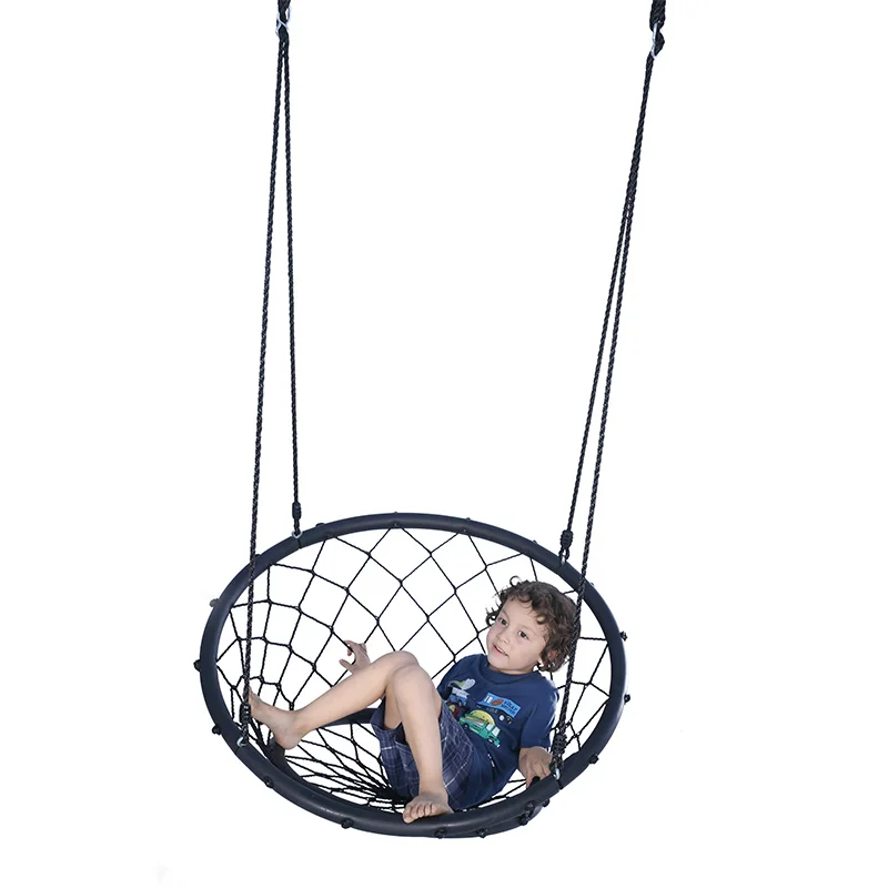 Wholesale Fashion Durable Outdoor Garden Patio Round Spider Tree Web Woven Rope Back Hanging Chair