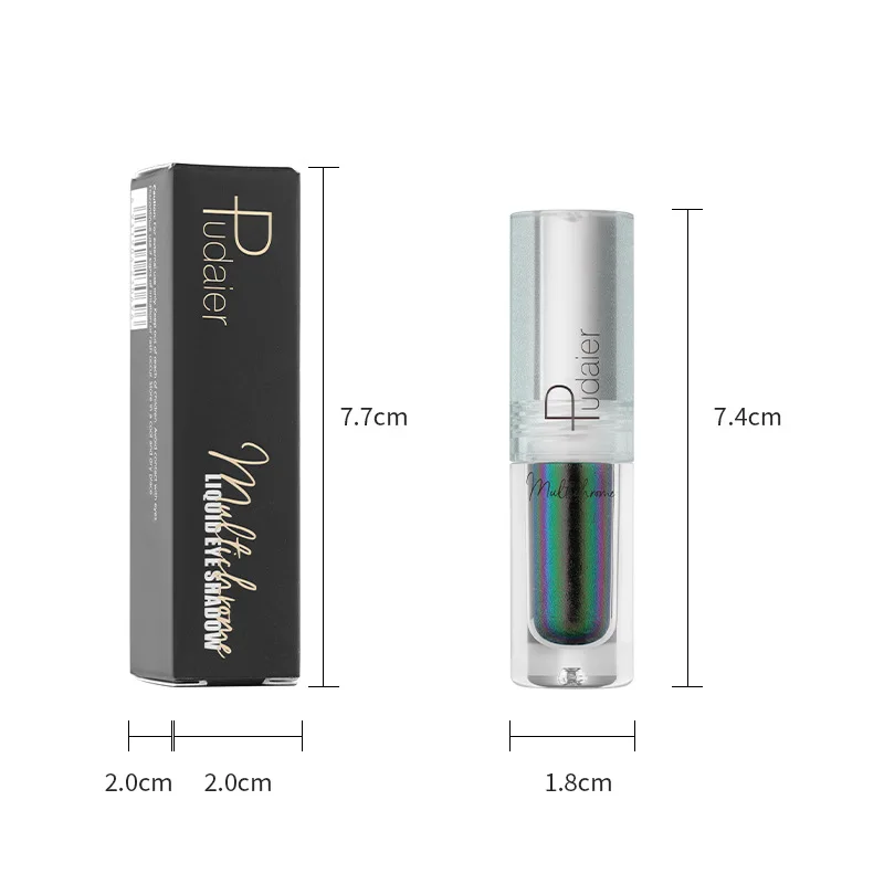 Women Cosmetic OEM Multichrome Duochrome Liquid Eyeshadow 19 Color Shiny Longlasting Chameleon Pigments Aurora Eye Shadow MakeUp