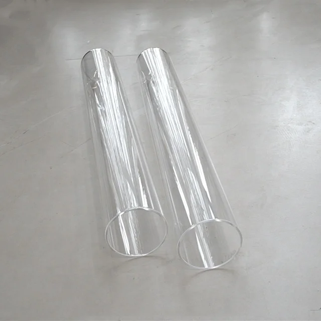 Custom Design 3,3 high tube borosilicate glass transparent tube