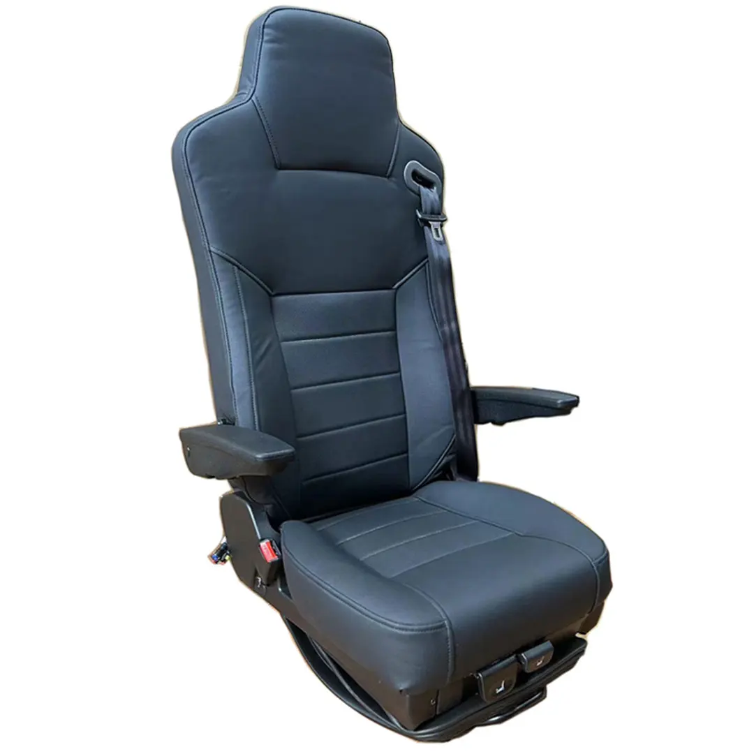 Wholesale New Design Product Air Suspension Universal Leather Car Luxury Bus Heavy Semi Truck Driver Seat