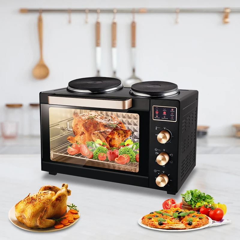 Кухонная техника, портативная электрическая печь со светодиодным дисплеем, конвекция гриля