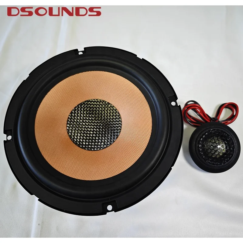 2-way Components 6.5 inch woofer Sound Quality Car Stereo Speaker RMS 50W Midrange Bass Tweeter Fullrange 2 way Car Speaker