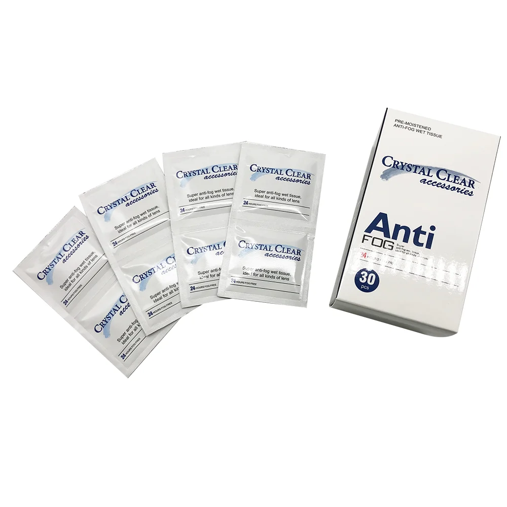 Disposable Lens Anti Fog Wipes for Glasses Wholesale Anti-fog Glasses Wet Wipe for Goggles Eyeglass